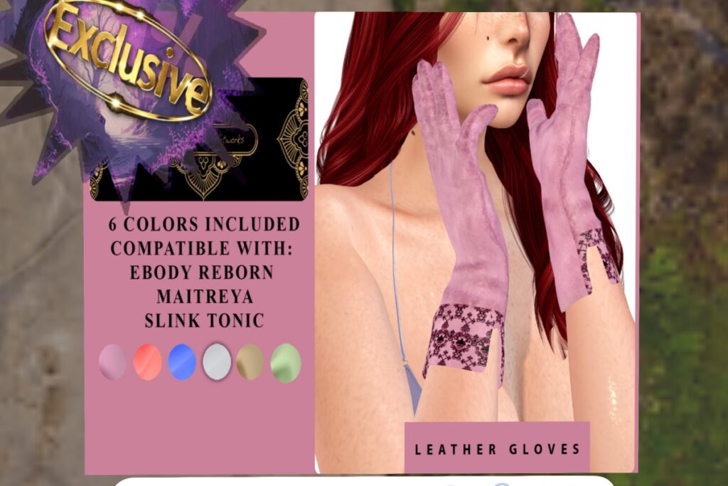 Leather Gloves - Maitreya/Reborn/Slink/Tonic, L$250 FP