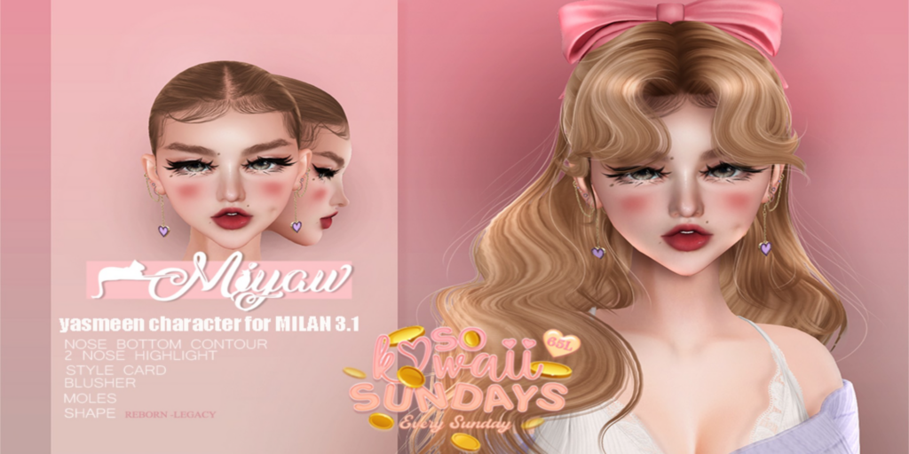 Yasmeen Shape &amp; Cosmetics - EvoX Milan/Legacy/Reborn	&lt;a href=&quot;http://maps.secondlife.com/secondlife/Kalamay/160/40/2508&quot; target=&quot;_blank&quot;&gt;Teleport&lt;/a&gt;