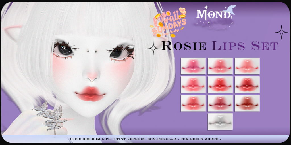 Rosie Lipstick - Genus Morph	&lt;a href=&quot;http://maps.secondlife.com/secondlife/Hashira/59/165/3&quot; target=&quot;_blank&quot;&gt;Teleport&lt;/a&gt;