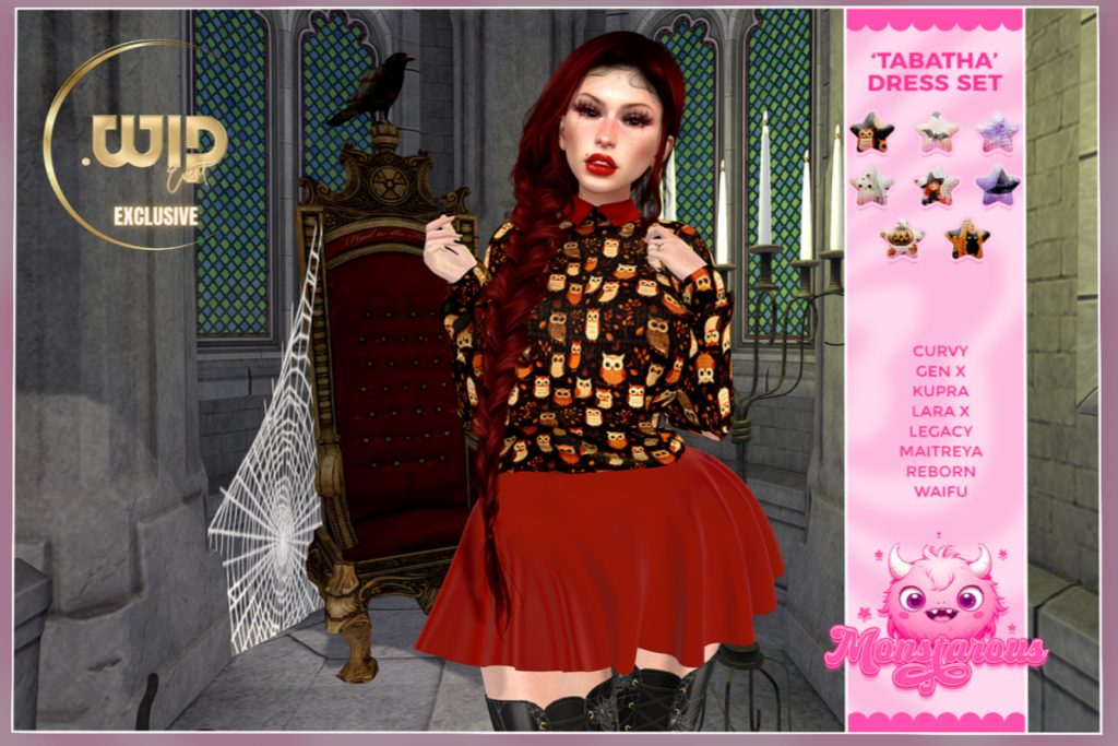 Tabatha Dress Set - GenX/Inithium/Legacy/Maitreya/Reborn/+mods, L$167 each/L$610 FP