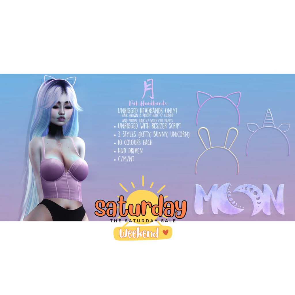 Pah Headbands	&lt;a href=&quot;http://maps.secondlife.com/secondlife/Lavender%20Island/216/33/2001&quot; target=&quot;_blank&quot;&gt;Teleport&lt;/a&gt;