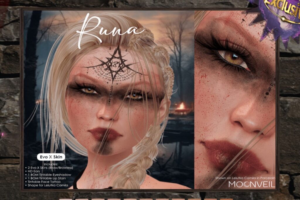 Runa Skin - EvoX, L$125 each