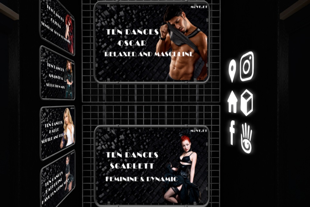 Oscar Dances, L$600 | Scarlett Dances, L$600