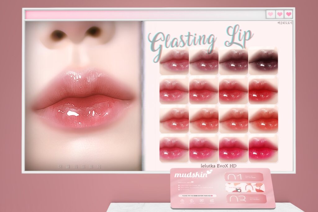 Glasting Lip - EvoX, L$119 each/L$209 FP