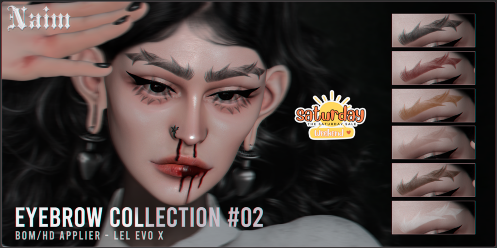 Eyebrow Collection 02 - EvoX	&lt;a href=&quot;http://maps.secondlife.com/secondlife/Teardrop%20Island/96/76/22&quot; target=&quot;_blank&quot;&gt;Teleport&lt;/a&gt;