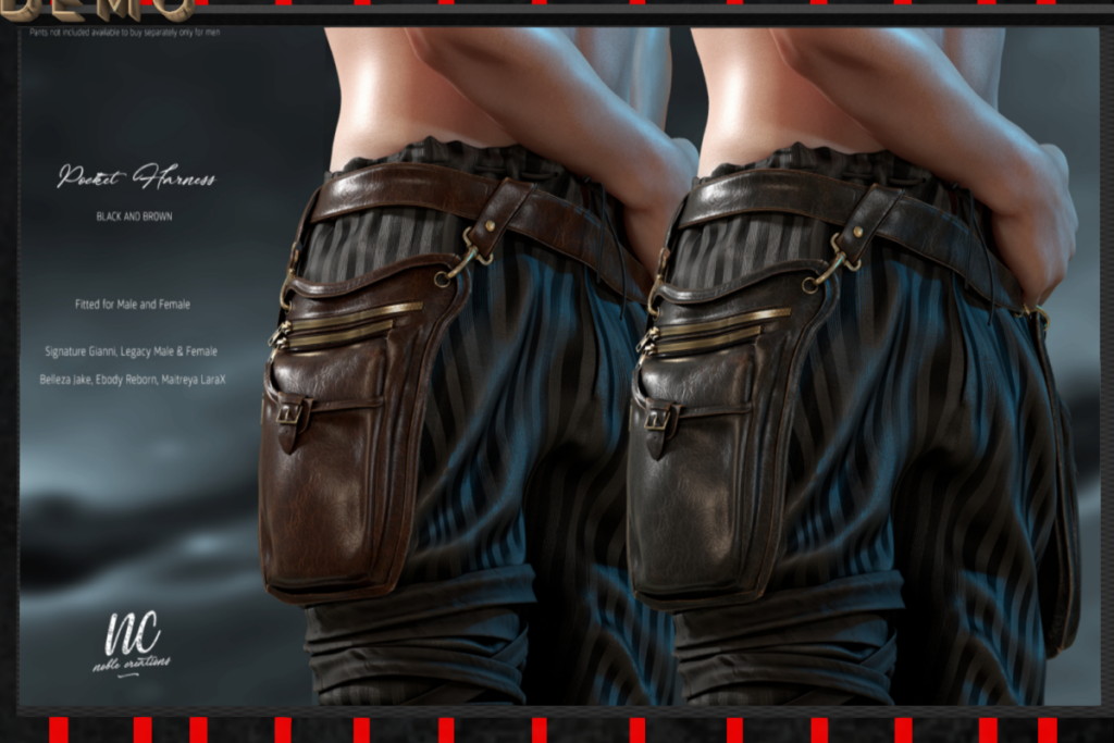 Pocket Harness - Gianni/Jake/Legacy F+M/MaitreyaX/Reborn, L$259