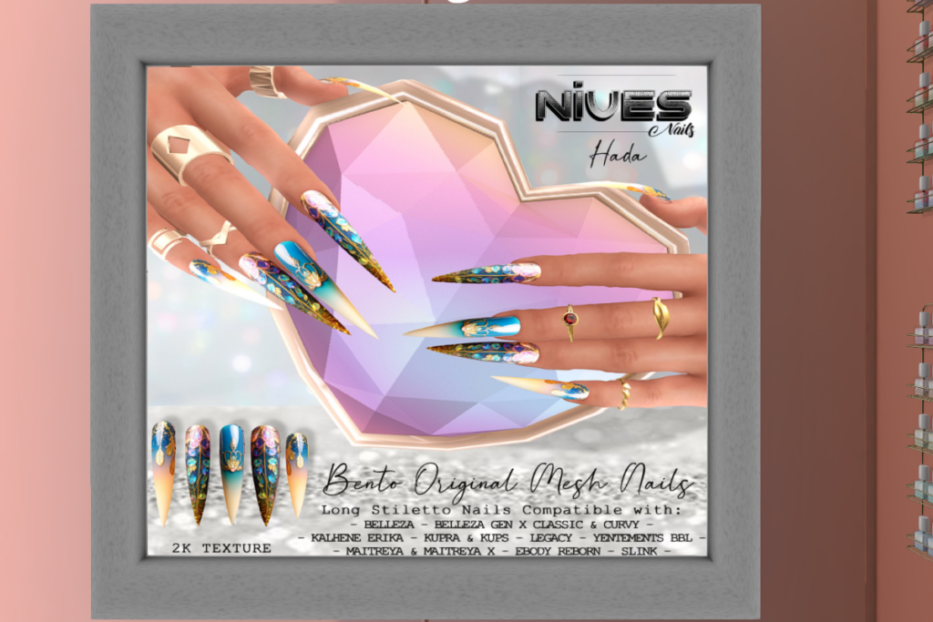 Hada Bento Long Stiletto Nails - See ad for fits, L$99