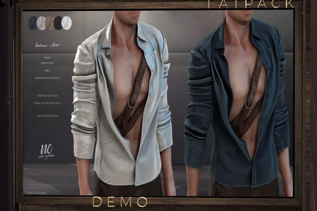 Indiana Shirt - Gianni/Jake/Kario/Legacy, L$1299 FP