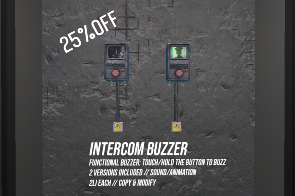 Intercom Buzzer, L$187