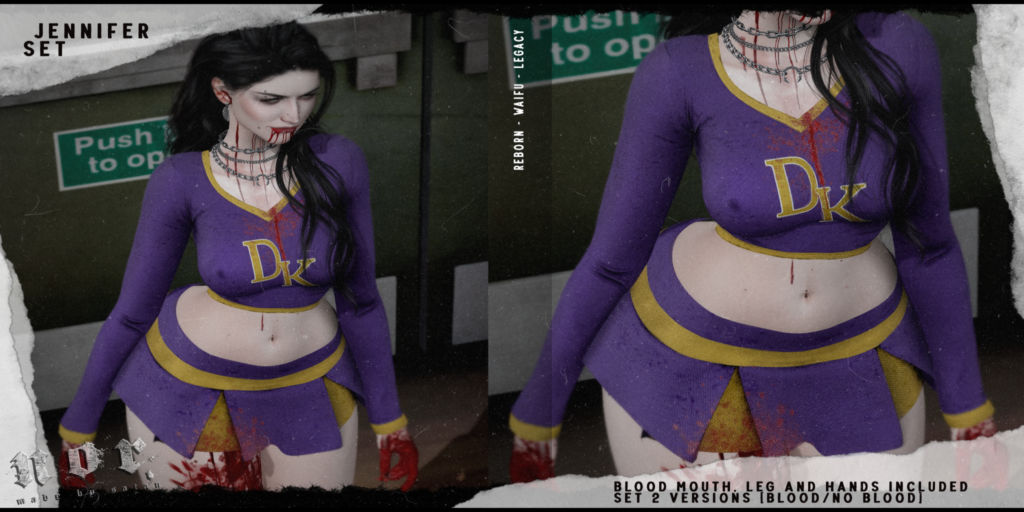 Jennifer Top &amp; Skirt - Legacy/Reborn/+mods, L$150 each/L$599 FP	&lt;a href=&quot;http://maps.secondlife.com/secondlife/Lockheart/180/75/3002&quot; target=&quot;_blank&quot;&gt;Teleport&lt;/a&gt;