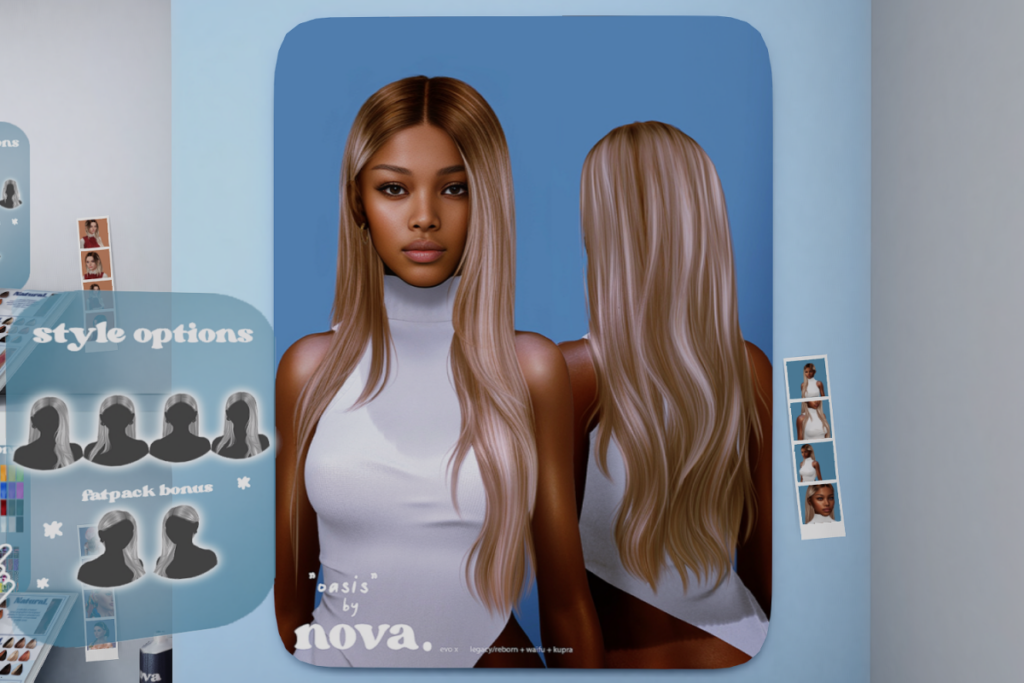 Oasis Hair - EvoX/Inithium/Legacy/Reborn/+mods, L$100-L$350 each/L$1000 FP