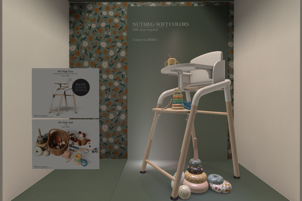 Soft Colors High Chair, L$350 | Soft Colors Kids Stuff, L$350