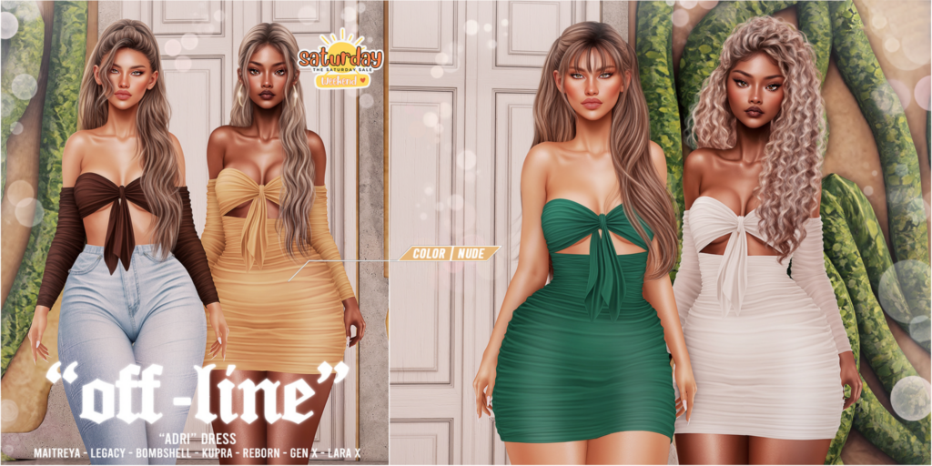 Adri Dress - GenX/Inithium/Legacy/Maitreya/Reborn/+mods	&lt;a href=&quot;http://maps.secondlife.com/secondlife/YUNG/74/196/1049&quot; target=&quot;_blank&quot;&gt;Teleport&lt;/a&gt;