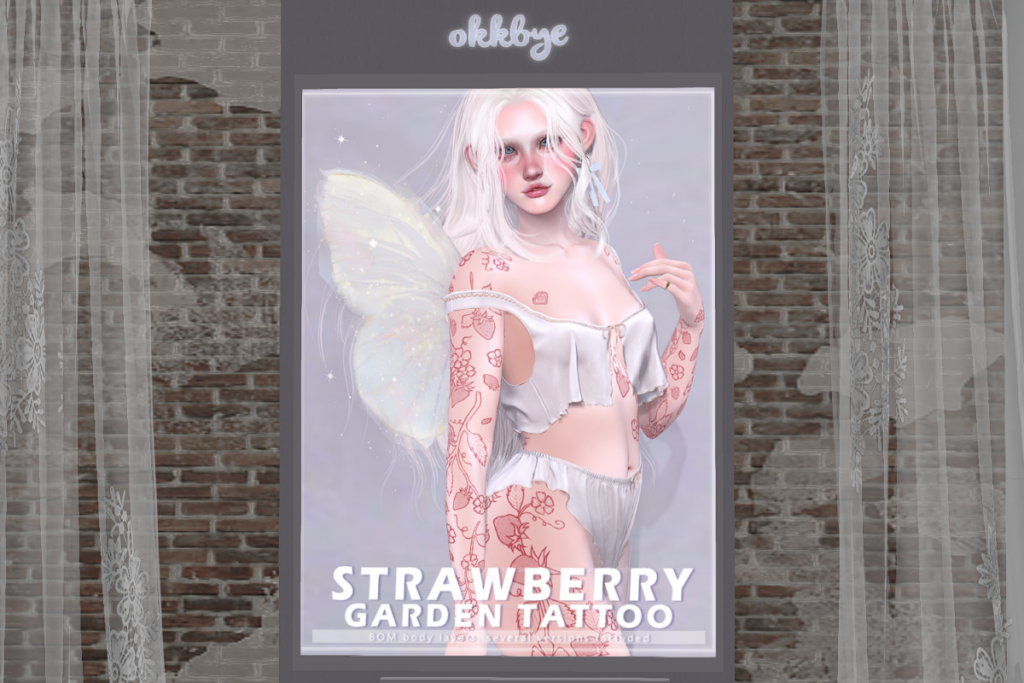 Strawberry Garden Tattoo - BOM, L$399