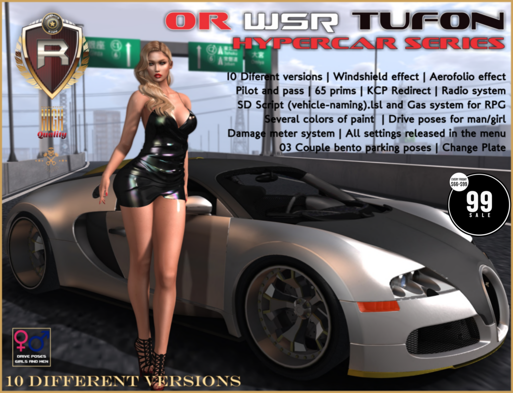 WSR Tufon Hypercar Series	&lt;a href=&quot;http://maps.secondlife.com/secondlife/Rox%20Anar/108/109/4024&quot; target=&quot;_blank&quot;&gt;Teleport&lt;/a&gt;