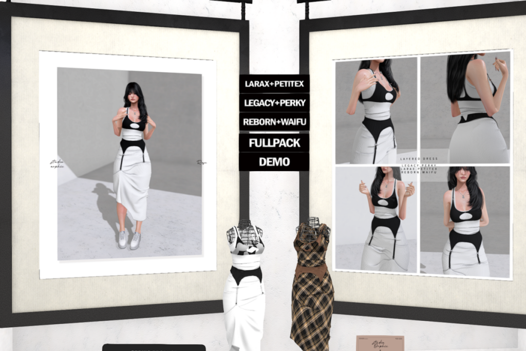 Rose Layered Dress - Legacy/MaitreyaX/Reborn/+mods, L$599 each/L$1499 FP