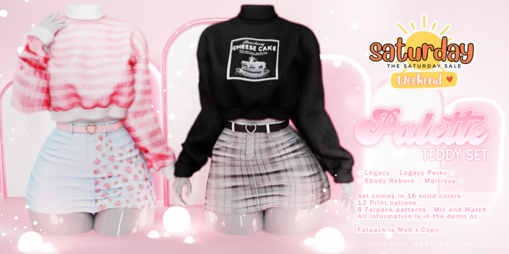 Teddy Set - Legacy/Maitreya/Reborn/+mods	&lt;a href=&quot;http://maps.secondlife.com/secondlife/Rosecastle/160/98/994&quot; target=&quot;_blank&quot;&gt;Teleport&lt;/a&gt;