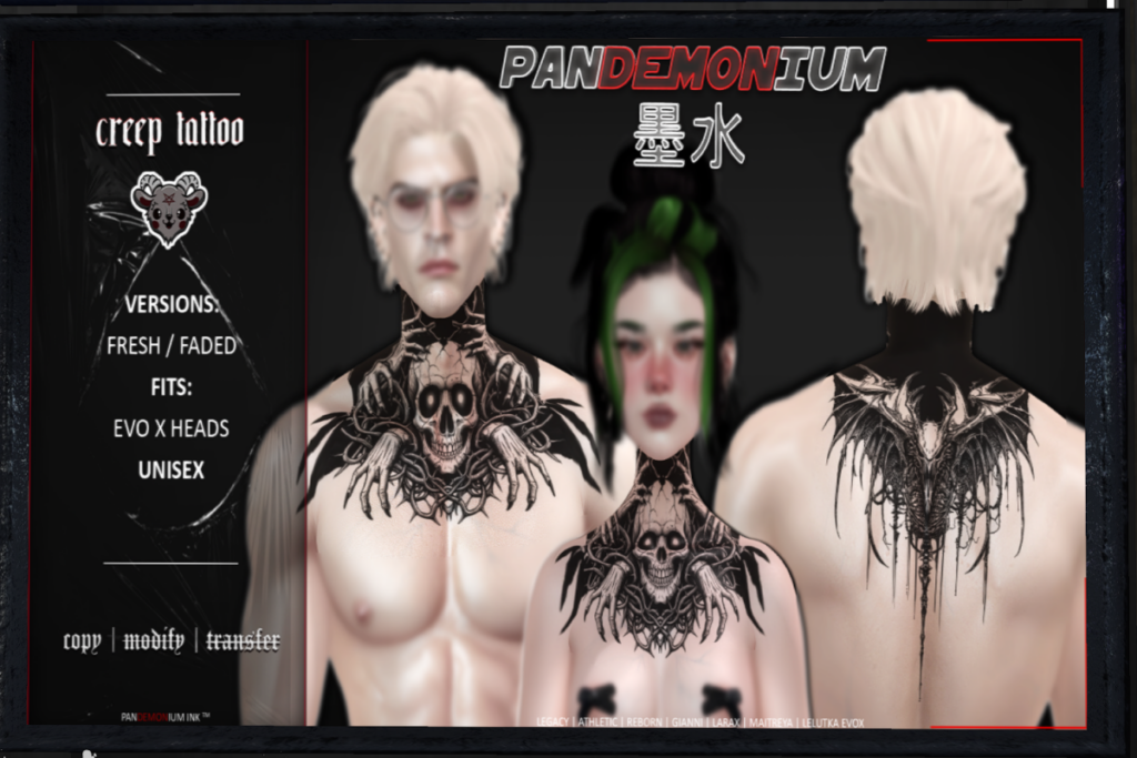 Creep Tattoo - EvoX, L$250