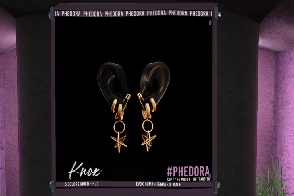 Knox Earrings - Evox, L$299