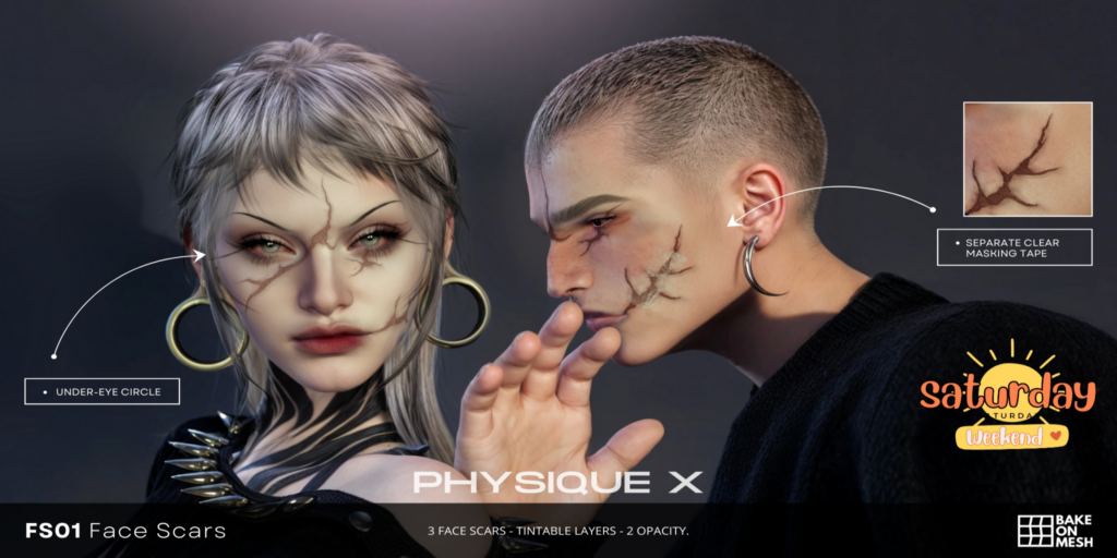 FS01 Face Scars - BOM/EvoX	&lt;a href=&quot;http://maps.secondlife.com/secondlife/Amazing%20Dreams/183/230/22&quot; target=&quot;_blank&quot;&gt;Teleport&lt;/a&gt;