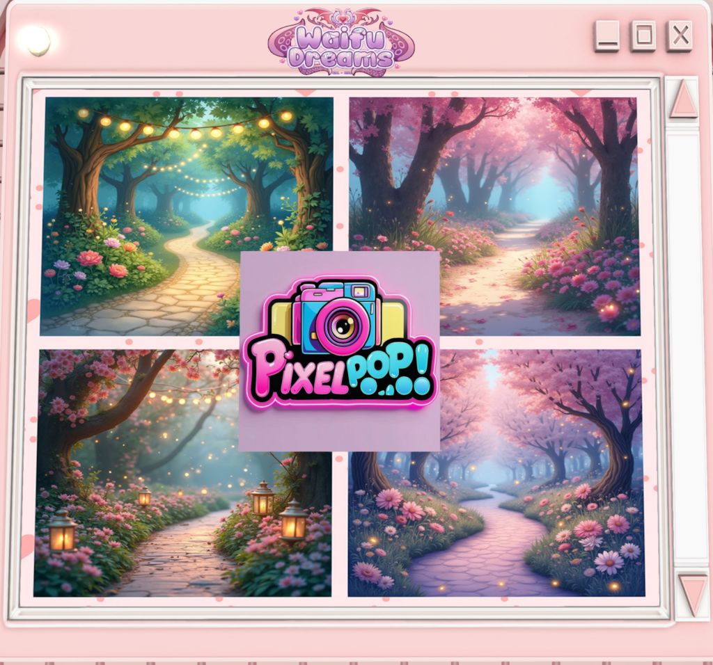Flowering Path Backdrops