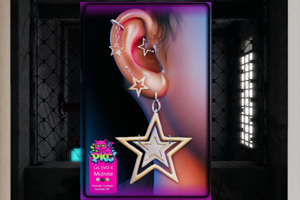 Midnite Earrings - EvoX F Ears, L$199