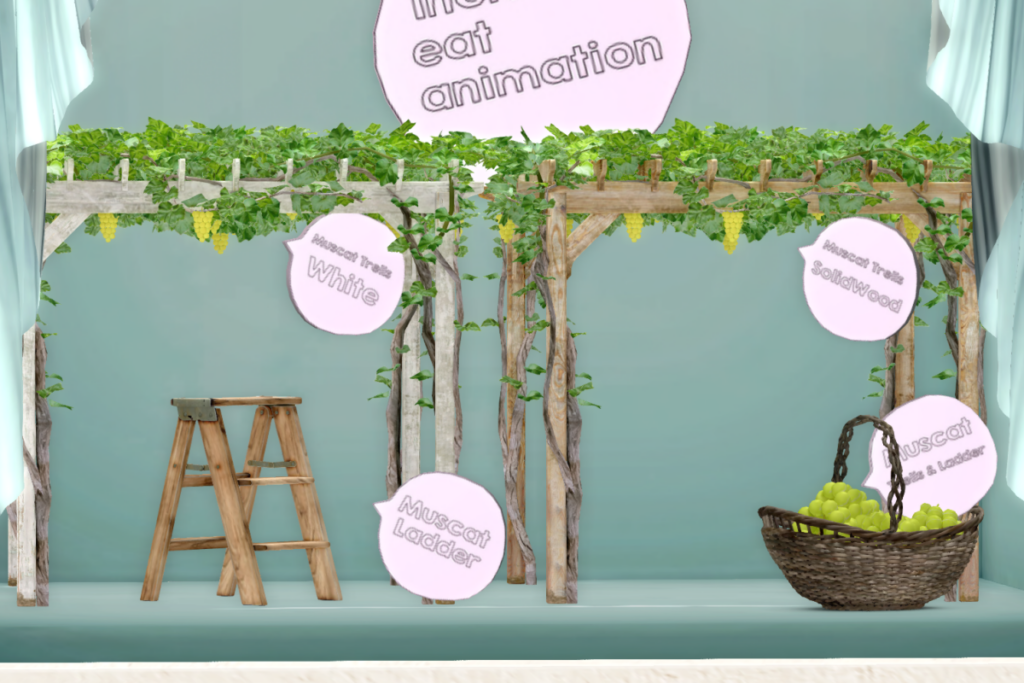 Muscat Trellis &amp; Ladder Set, L$230-L$340 each/L$820 FP