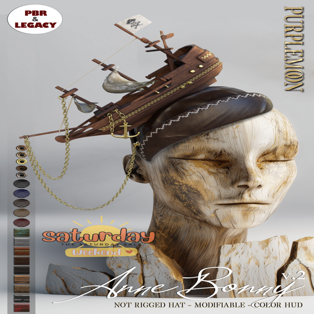 Anne Bonny Hat	&lt;a href=&quot;http://maps.secondlife.com/secondlife/Stellar/126/37/22&quot; target=&quot;_blank&quot;&gt;Teleport&lt;/a&gt;