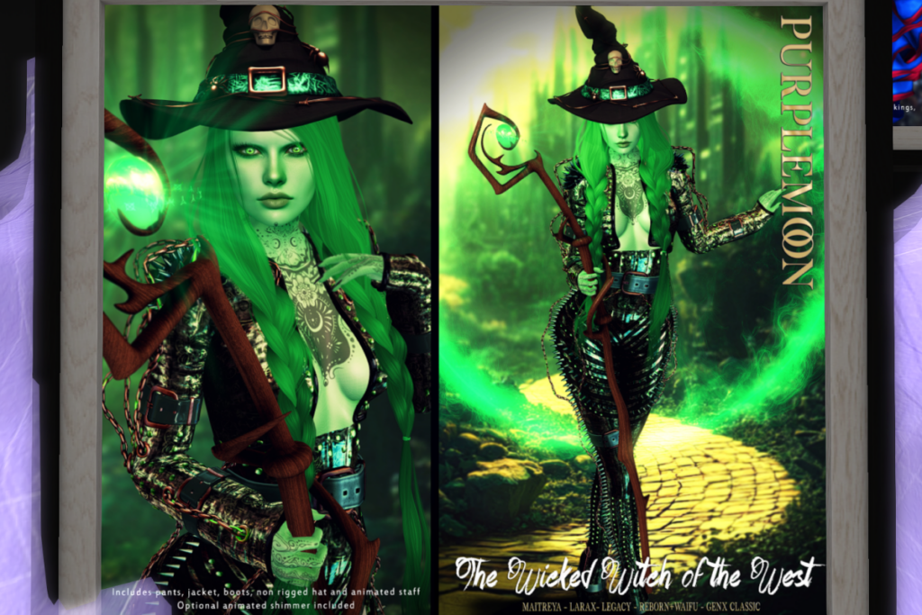 The Wicked Witch of the West Set - GenX Classic/Legacy/Maitreya/Reborn/+mods, L$399