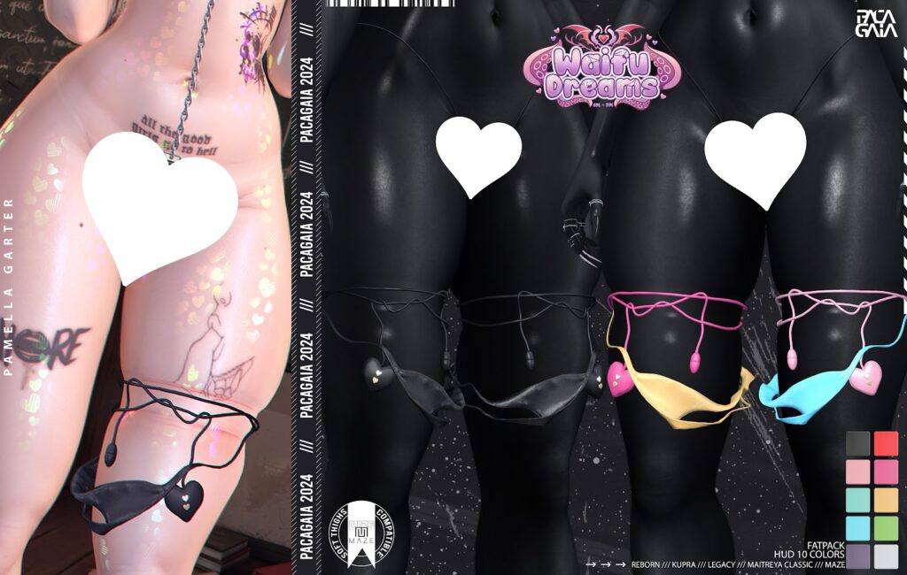 Pamella Garter - Inithium/Legacy/Maitreya/Reborn/+mods