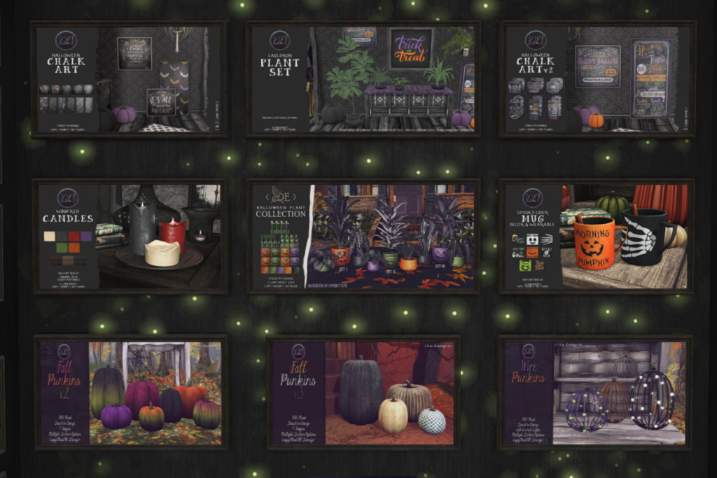 Assorted Halloween Decor, L$75-L$200 each