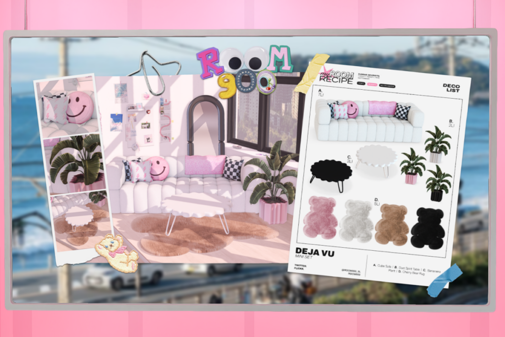 Deja Vu Set, L$199-L$349 each/L$799 FP