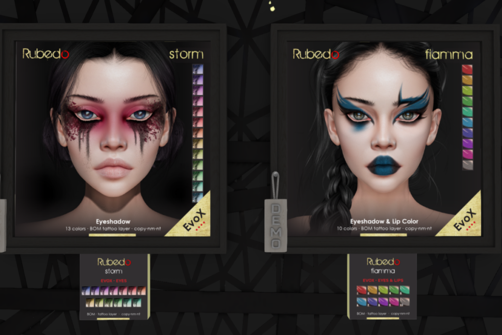 Storm &amp; Fiamma Makeup - EvoX, L$250-L$370 each