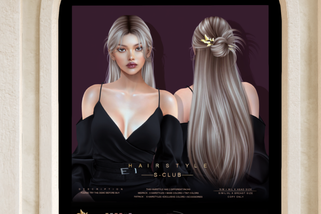 Lys Hair, L$699-L$999 each