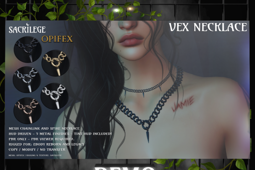 Vex Necklace - Legacy/Reborn, L$299