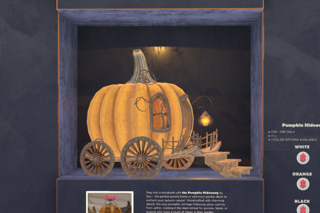 Pumpkin Hideaway, L$399 each
