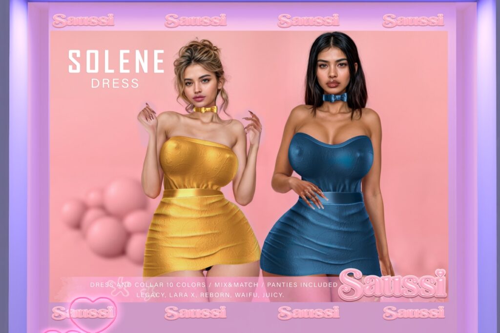 Solene Dress - Legacy/MaitreyaX/Reborn/+mods, L$210 each