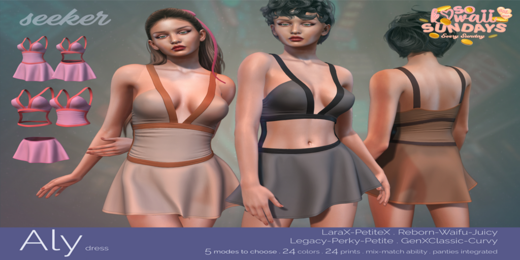 Aly Dress - GenX/Legacy/MaitreyaX/Reborn/+mods	&lt;a href=&quot;http://maps.secondlife.com/secondlife/Taejin/198/93/2003&quot; target=&quot;_blank&quot;&gt;Teleport&lt;/a&gt;
