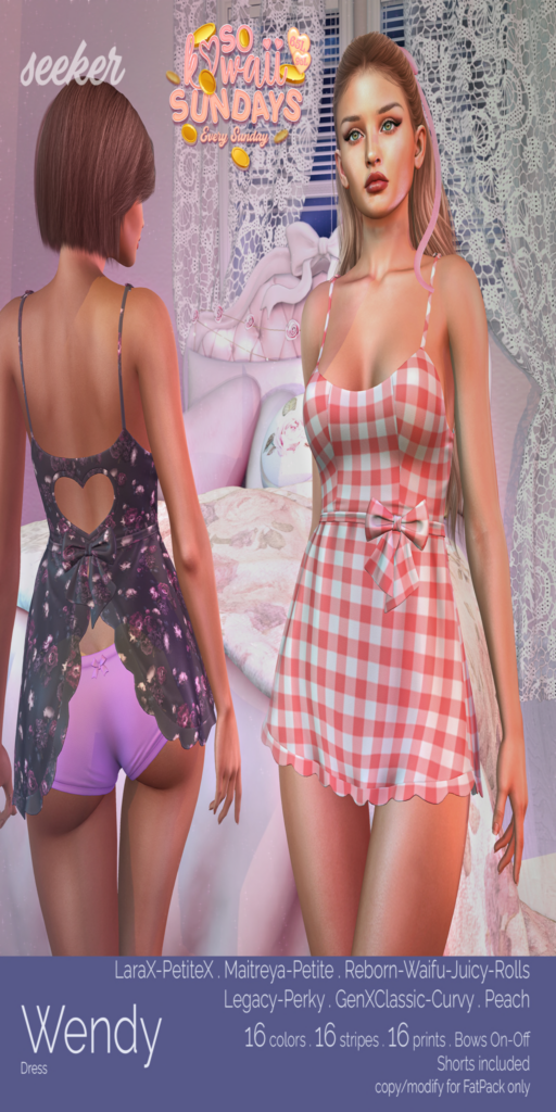 Wendy Outfit - GenX/Legacy/Maitreya/Peach/Reborn/+mods	&lt;a href=&quot;http://maps.secondlife.com/secondlife/Taejin/198/93/2003&quot; target=&quot;_blank&quot;&gt;Teleport&lt;/a&gt;