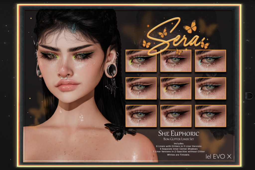 She Euphoric Glitter Liner Set - EvoX, L$299
