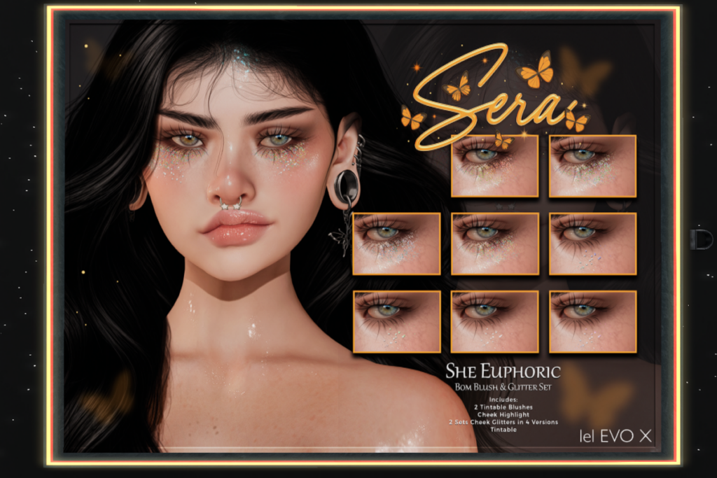 She Euphoric Glitter Blush &amp; Glitter Set - EvoX, L$299