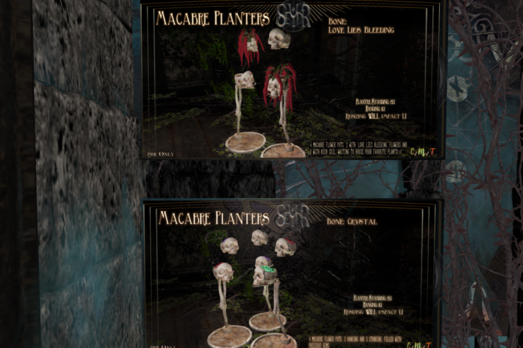 Macabre Planters, L$125 each