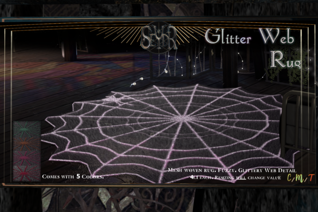 Glitter Web Rug, L$100