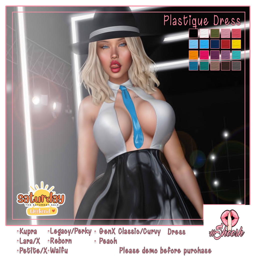 Plastique Dress - GenX/Inithium/Legacy/MaitreyaX/Peach/Reborn/+mods	&lt;a href=&quot;http://maps.secondlife.com/secondlife/Wild%20Pack/161/168/23&quot; target=&quot;_blank&quot;&gt;Teleport&lt;/a&gt;