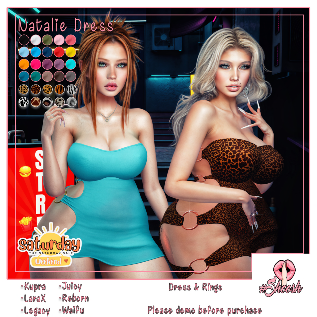 Natalie Dress - Inithium/Legacy/MaitreyaX/Reborn/+mods	&lt;a href=&quot;http://maps.secondlife.com/secondlife/Wild%20Pack/160/169/23&quot; target=&quot;_blank&quot;&gt;Teleport&lt;/a&gt;