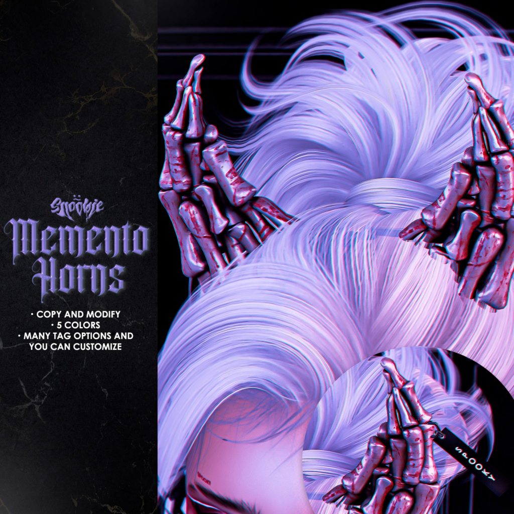 Memento Horns	&lt;a href=&quot;http://maps.secondlife.com/secondlife/Cookies/217/189/2222&quot; target=&quot;_blank&quot;&gt;Teleport&lt;/a&gt;