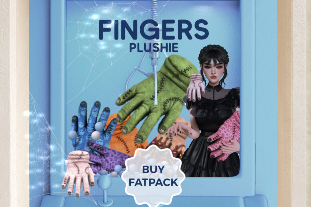 Fingers Plushie, L$329 each/L$495 FP