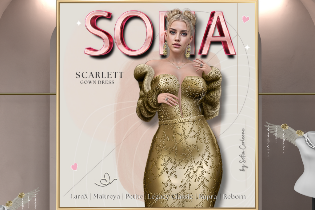 Scarlett Gown - Inithium/Legacy/Maitreya/Reborn/+mods, L$550