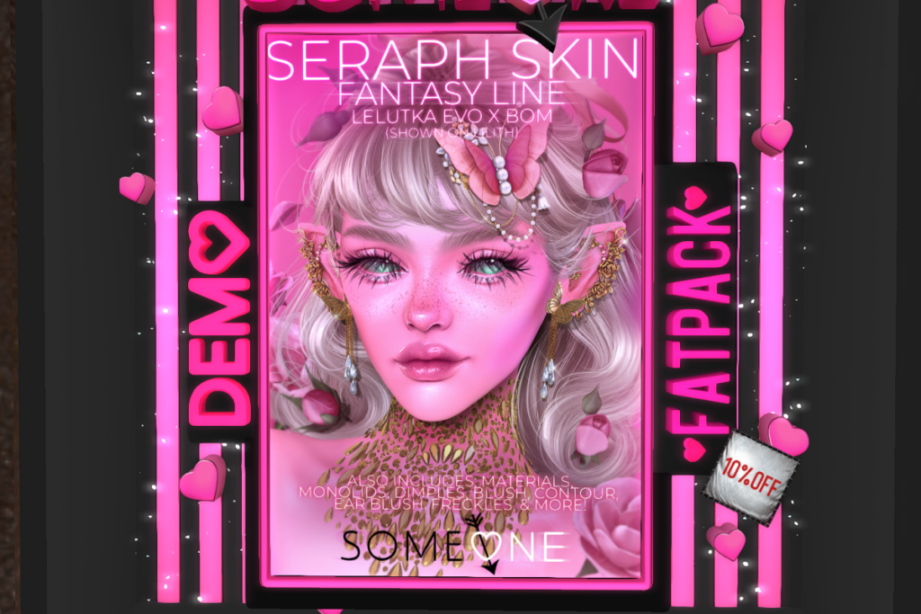 Seraph Skin - EvoX, L$750 each/L$3150 FP | Seraph Shape - Lelutka Lillith, L$450