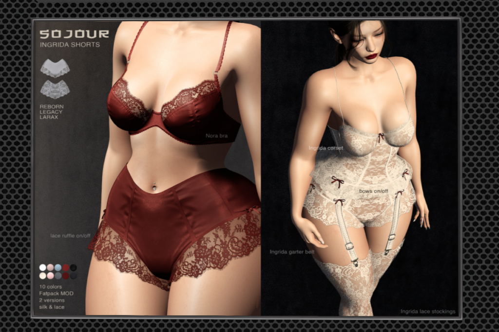 Ingrida Shorts - Legacy/MaitreyaX/Reborn, L$230 each/L$999 FP